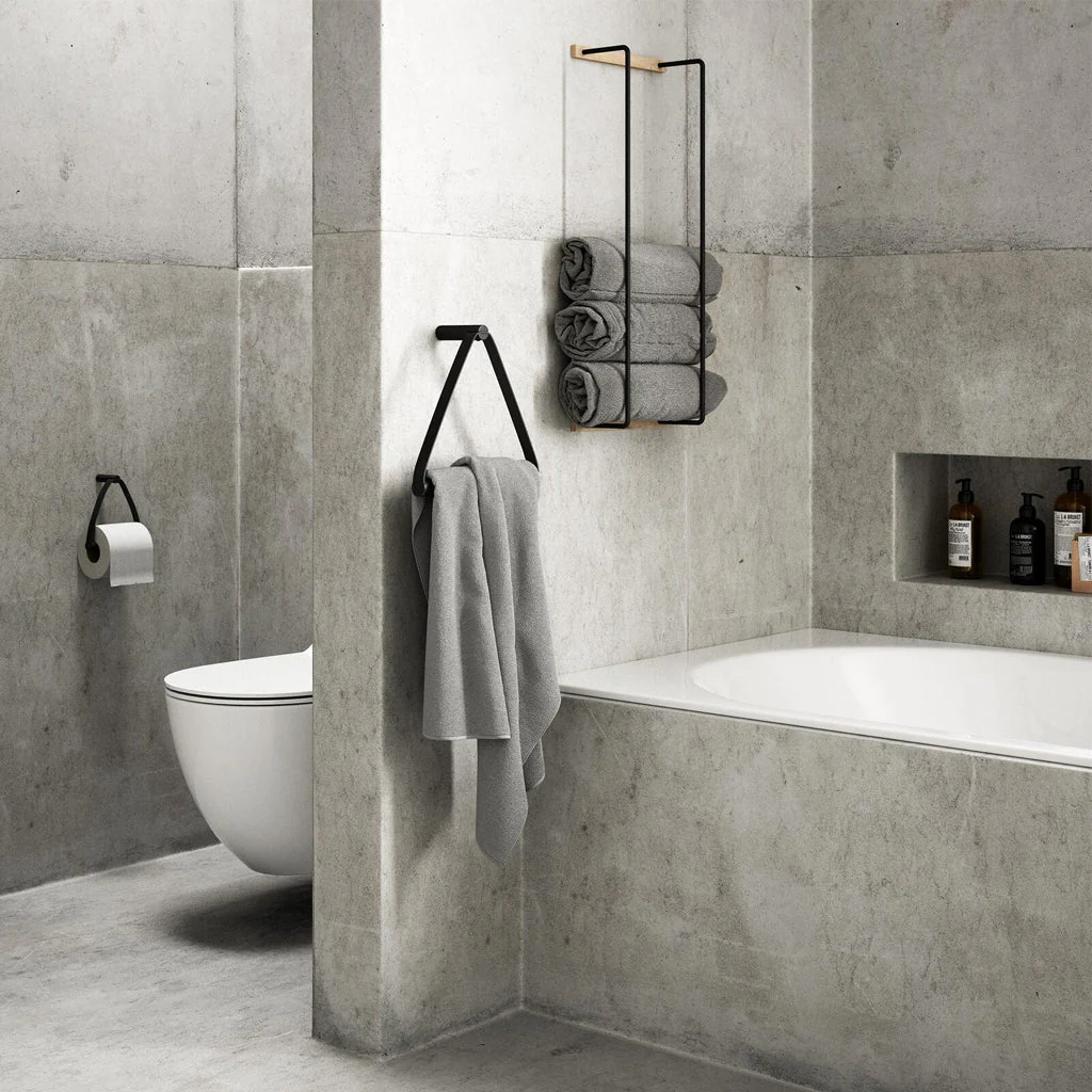 Ekta Living Towel Hanger Metal Black - Image 3
