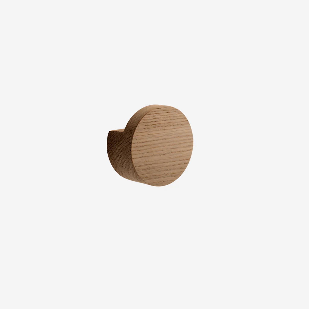 Ekta Living Wood Knot Hook Large Oiled Oak