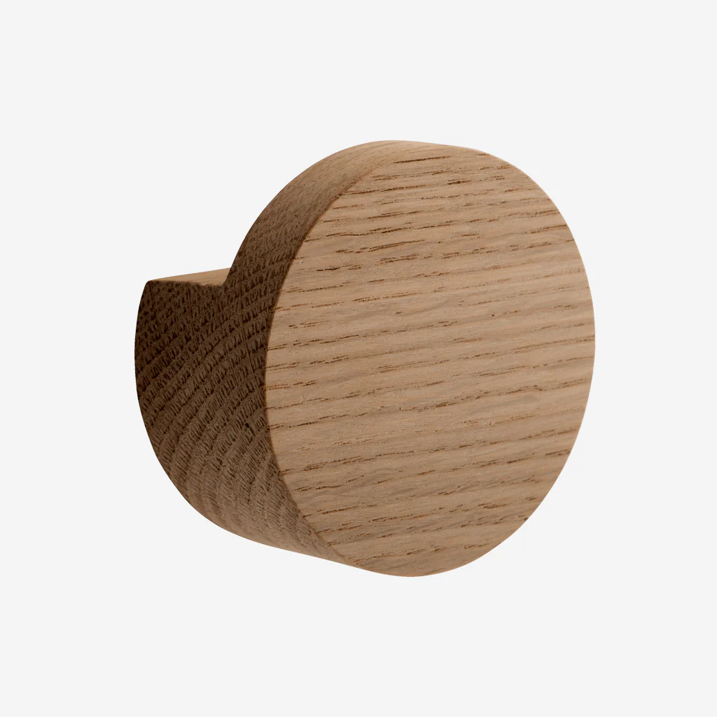 Ekta Living Wood Knot Hook Large Oiled Oak - Image 3