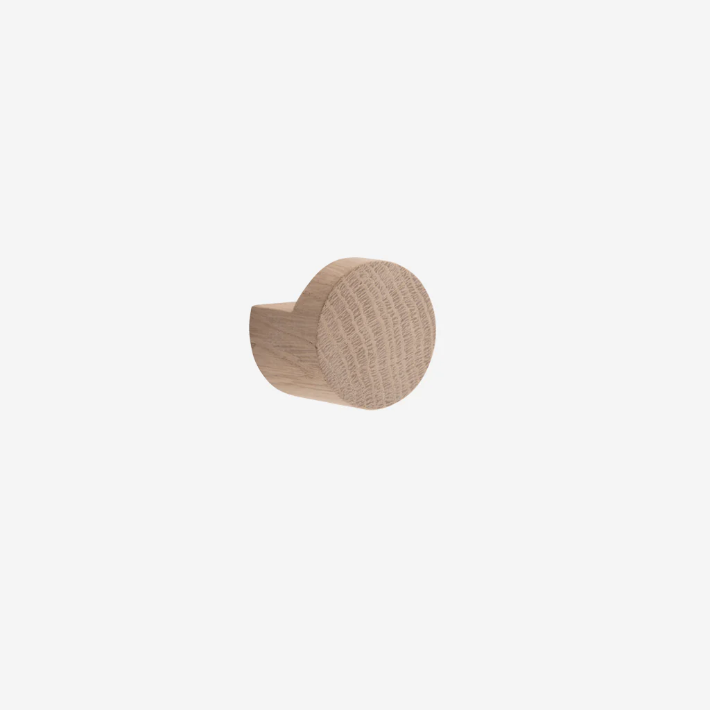 Ekta Living Wood Knot Hook Medium Natural Oak