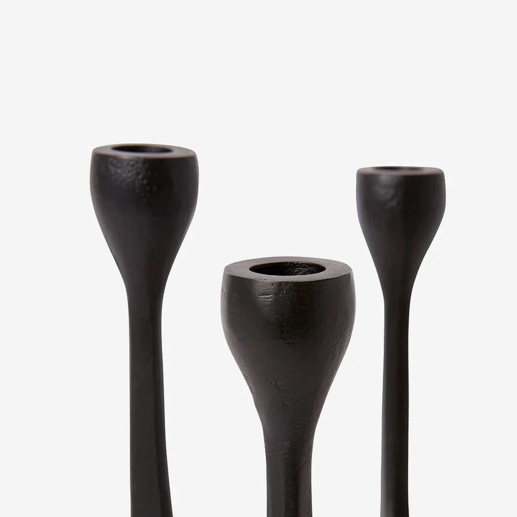 Elme Living Massimo Candle Holder Black - Image 2