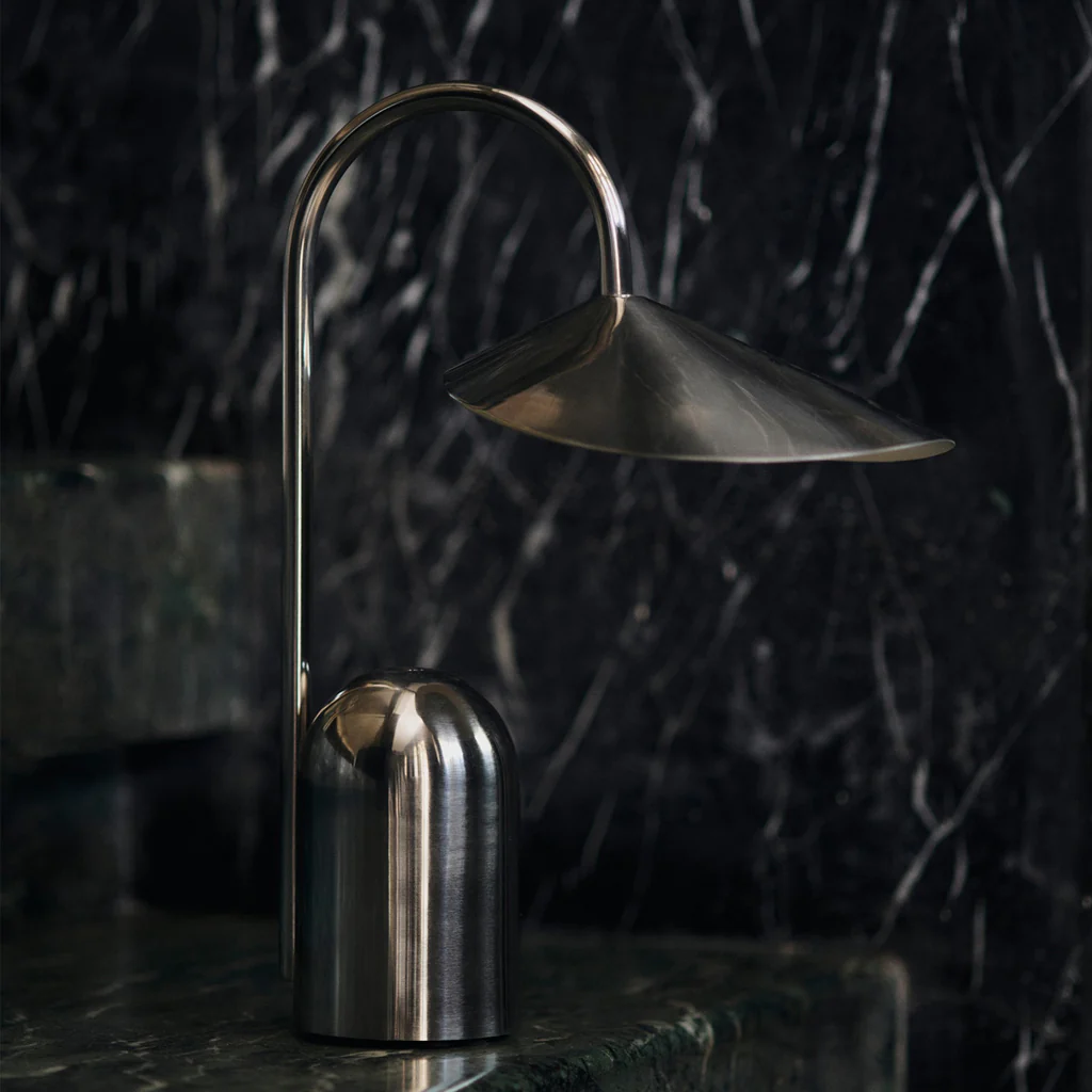 Ferm Living Arum Portable Lamp Stainless Steel - Image 4