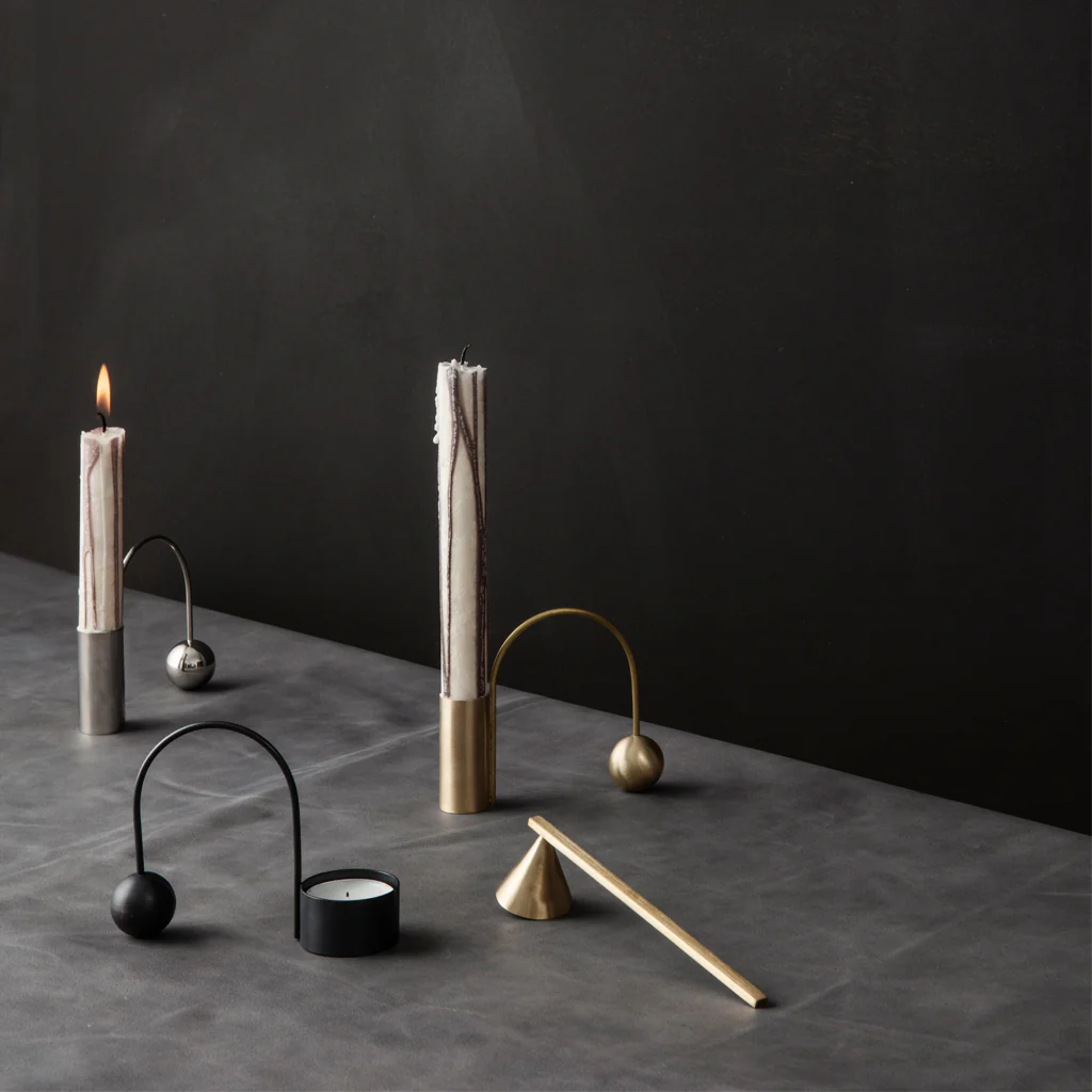 Ferm Living Balance Candle Holder Brass - Image 3