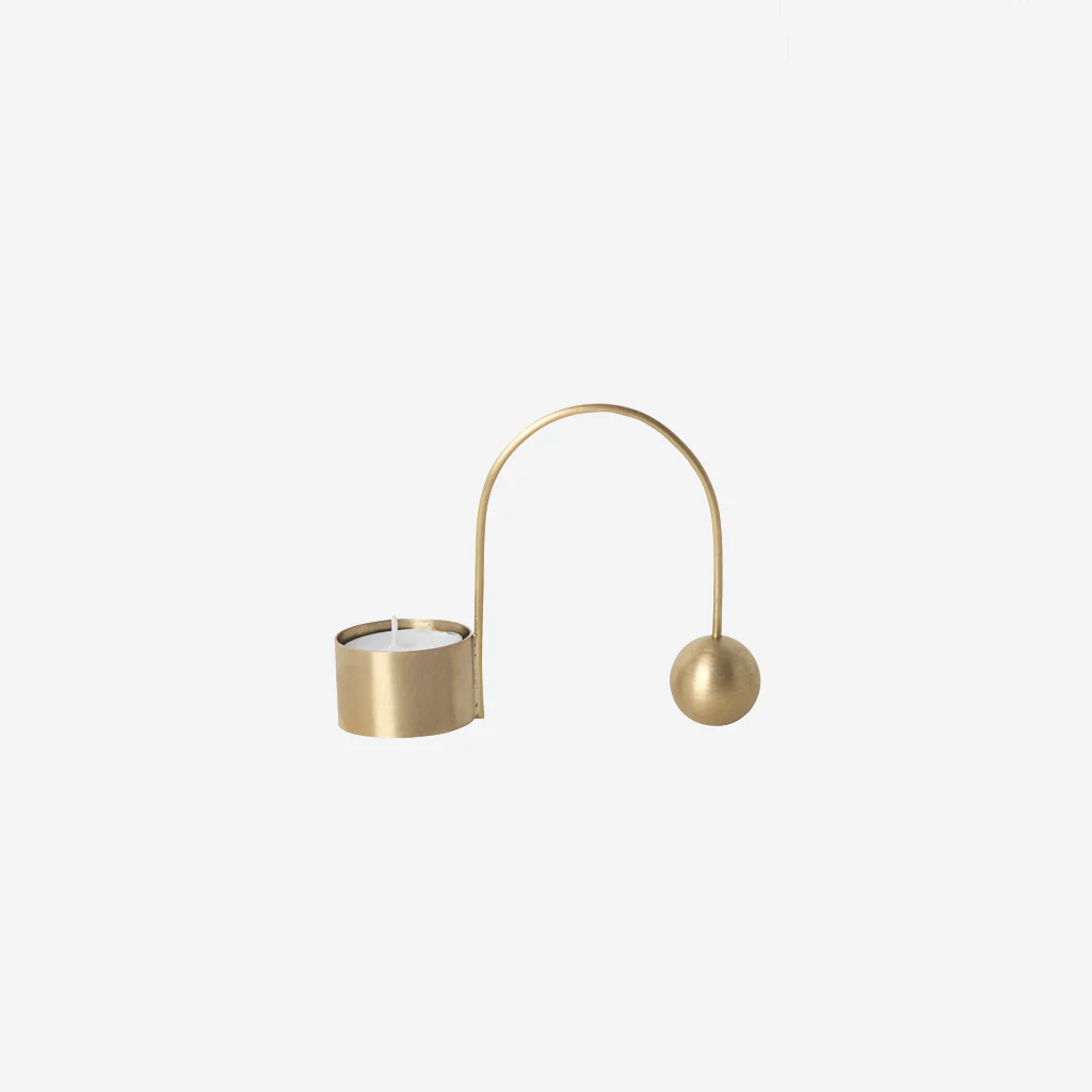 Ferm Living Balance Tealight Holder Brass - Image 3