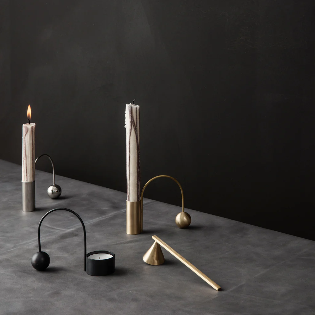 Ferm Living Balance Tealight Holder Brass - Image 4