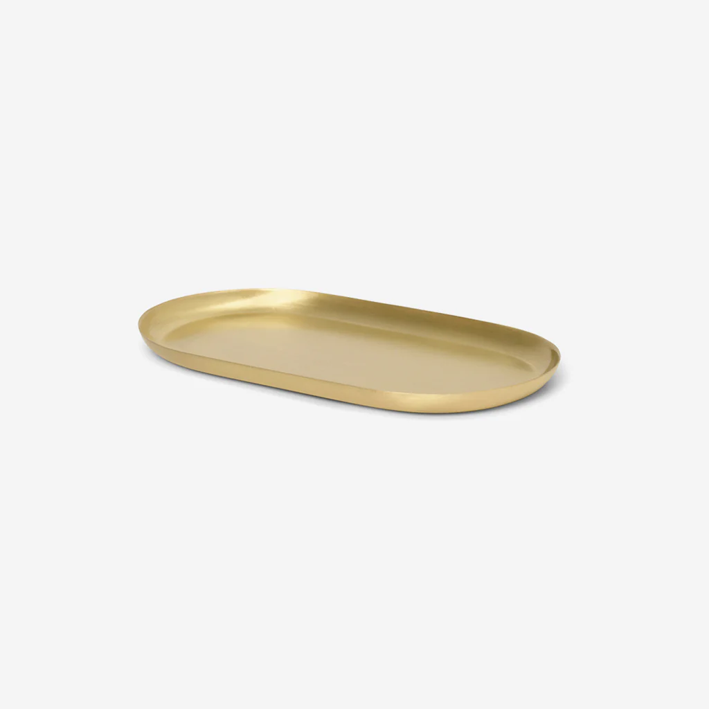 Ferm Living Basho Tray Oval Brass