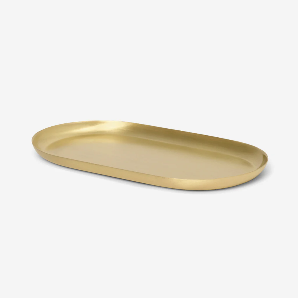 Ferm Living Basho Tray Oval Brass - Image 3