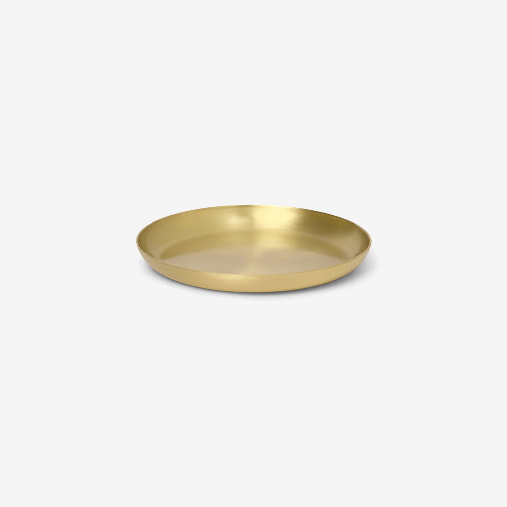 Ferm Living Basho Tray Round Brass