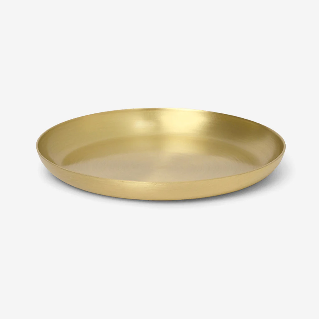 Ferm Living Basho Tray Round Brass - Image 3