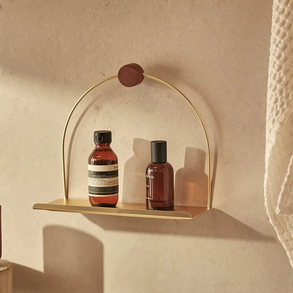 Ferm Living Bathroom Shelf Brass - Image 2