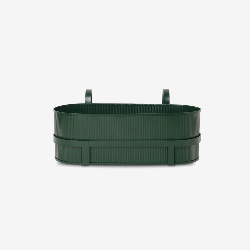 Ferm Living Bau Balcony Box Dark Green