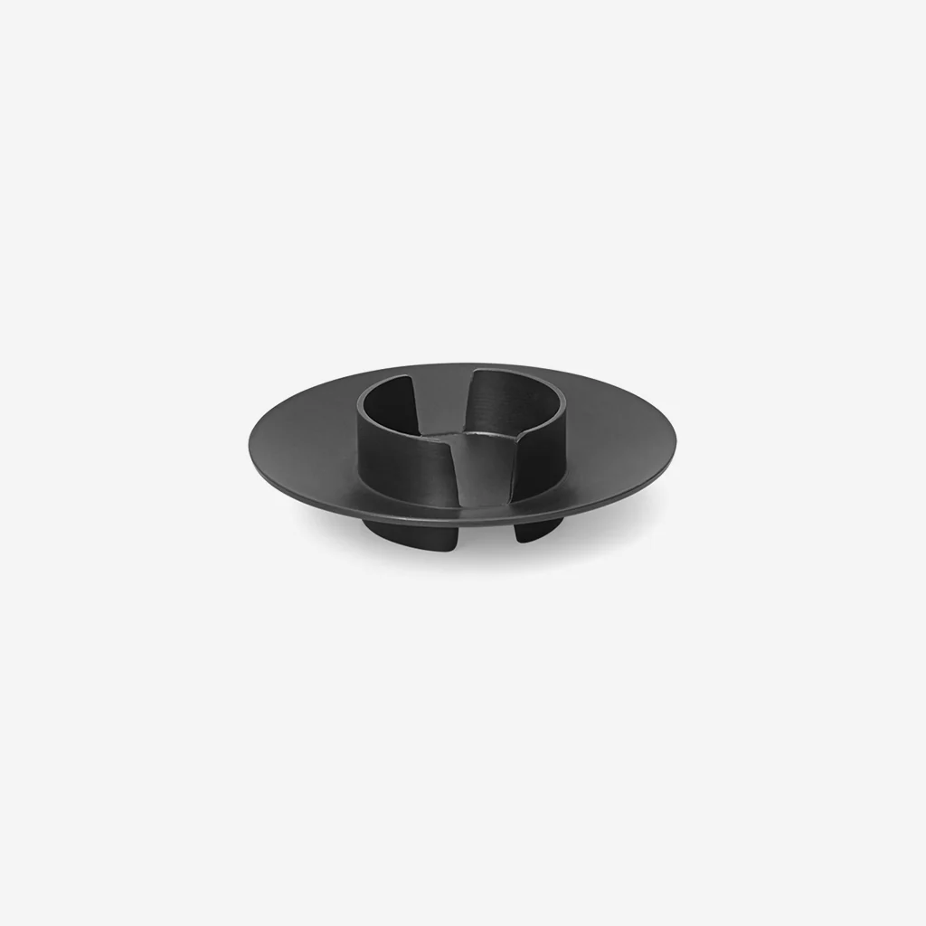 Ferm Living Block Candle Holder Black Brass
