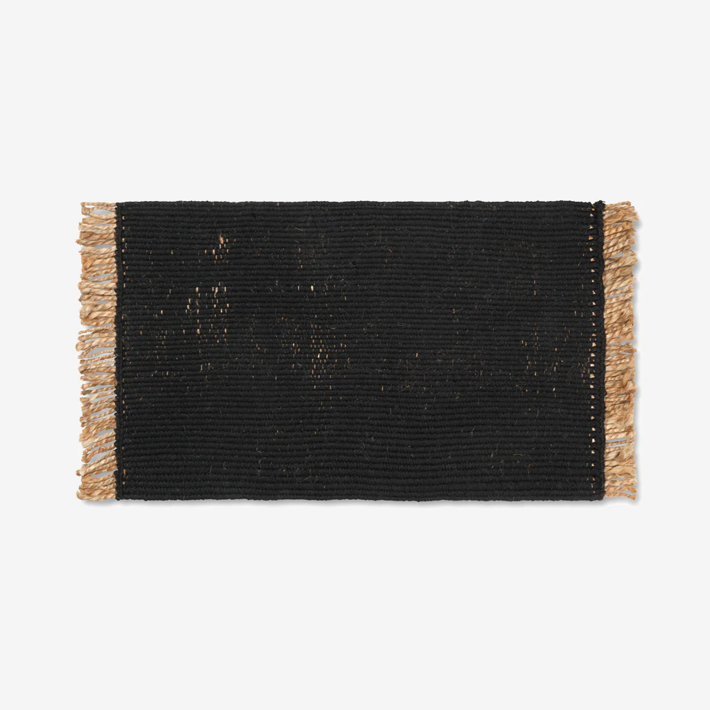 Ferm Living Block Mat Black/Natural - Image 3