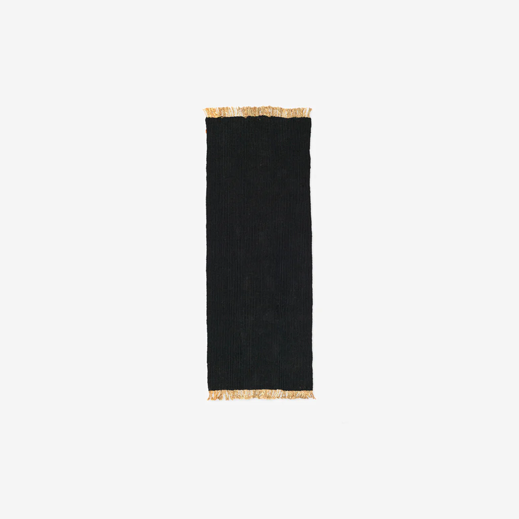 Ferm Living Block Runner Black/Natural