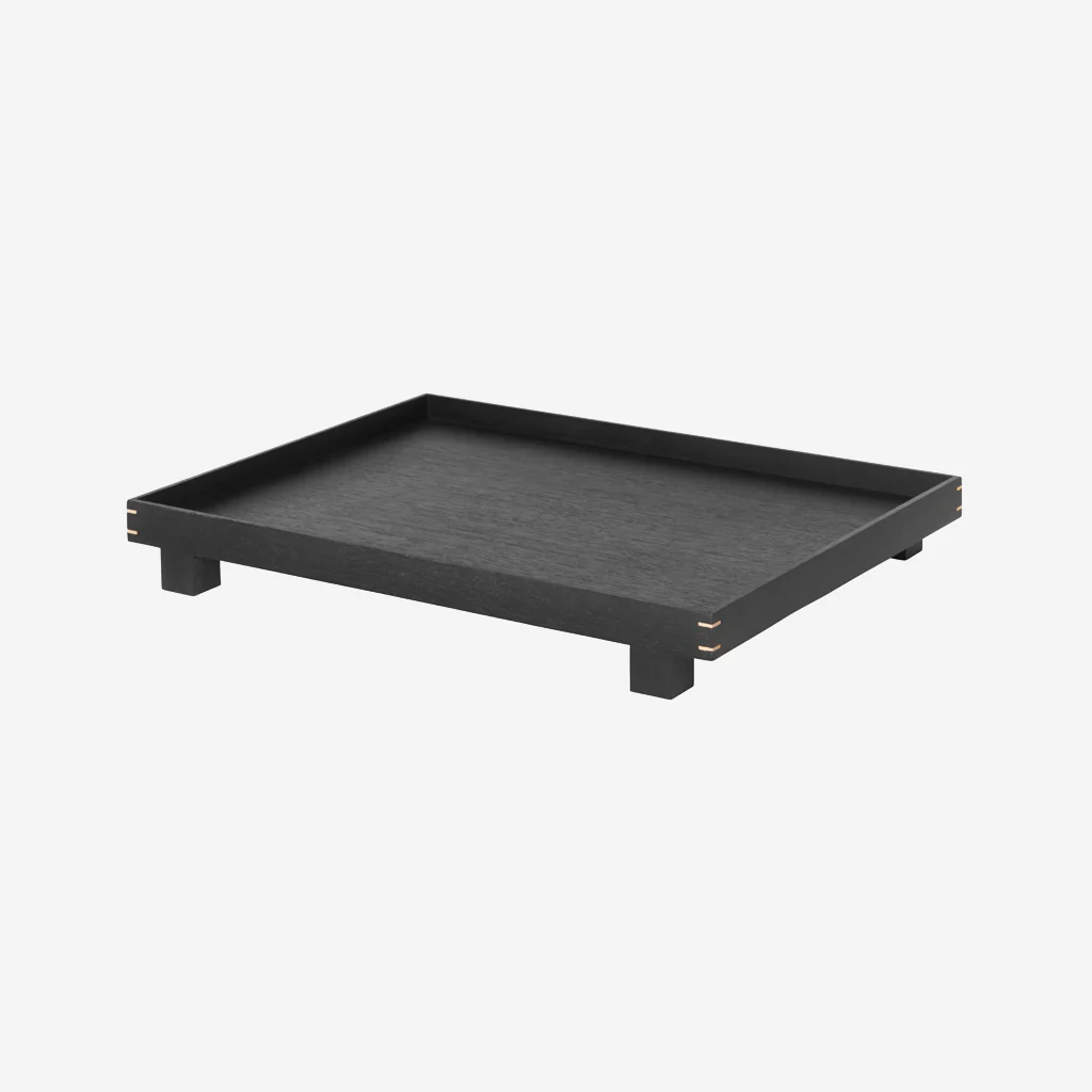 Ferm Living Bon Wooden Tray Black Large