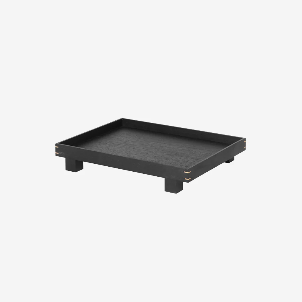 Ferm Living Bon Wooden Tray Black Small
