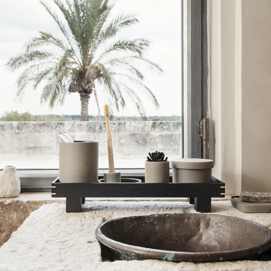 Ferm Living Bon Wooden Tray Black X-Small - Image 2