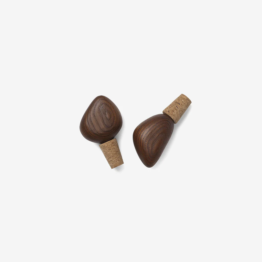 Ferm Living Cairn Wine Stoppers Dark Ash