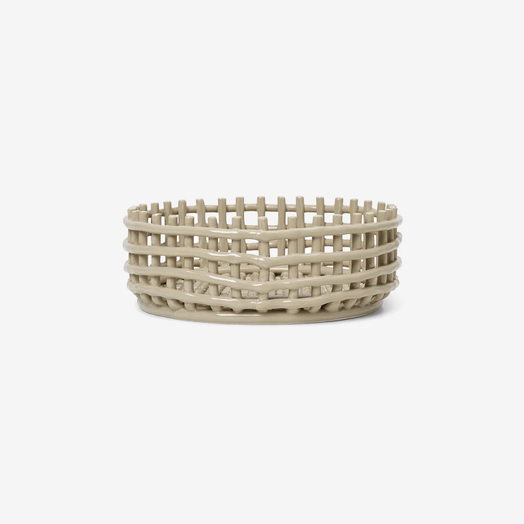 Ferm Living Ceramic Centrepiece Bowl Cashmere