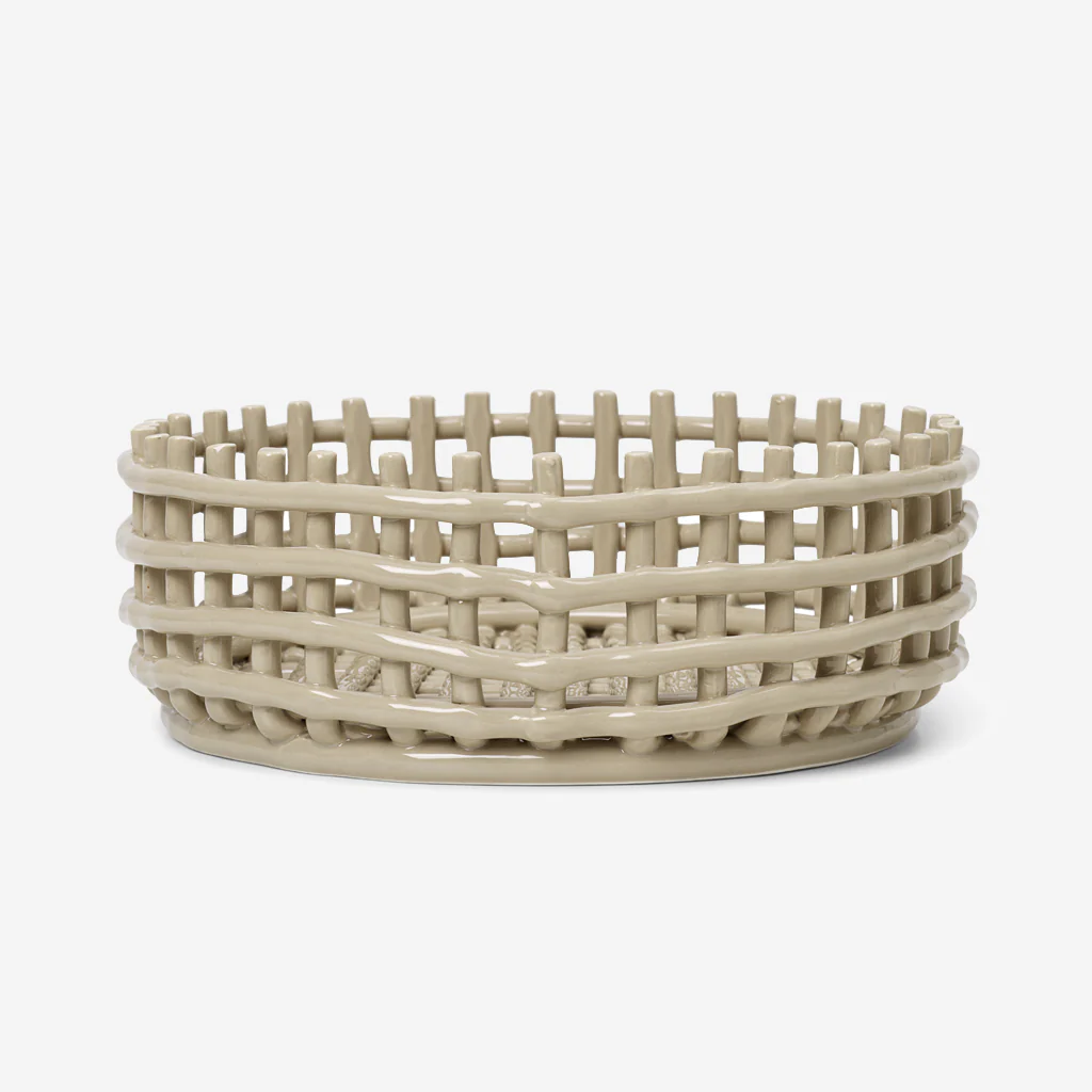 Ferm Living Ceramic Centrepiece Bowl Cashmere - Image 3