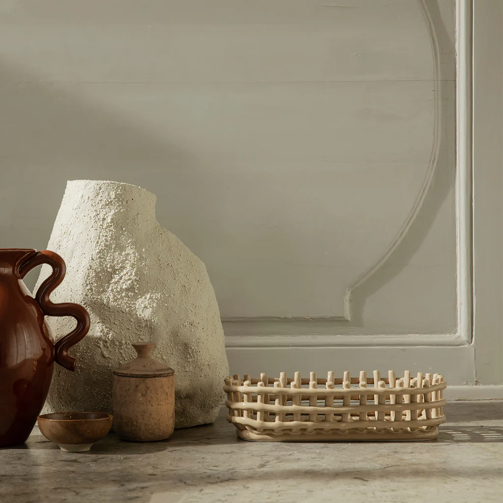 Ferm Living Ceramic Centrepiece Bowl Cashmere - Image 4