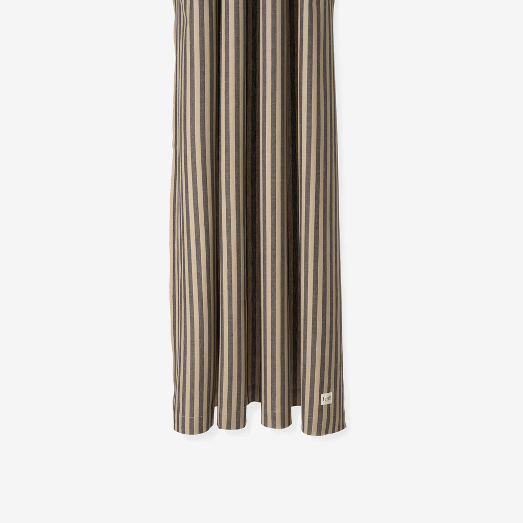 Ferm Living Chambray Shower Curtain Sand Black