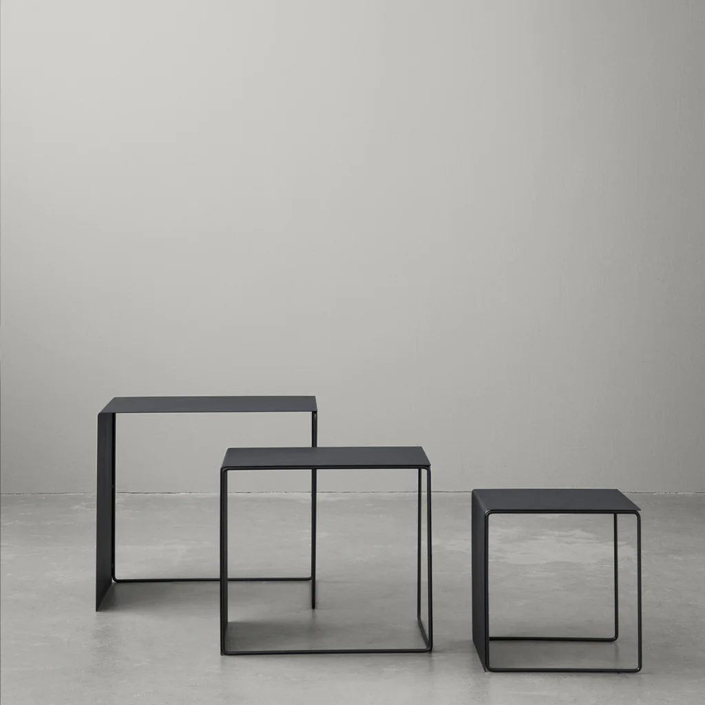 Ferm Living Cluster Nesting Tables Set Black - Image 2