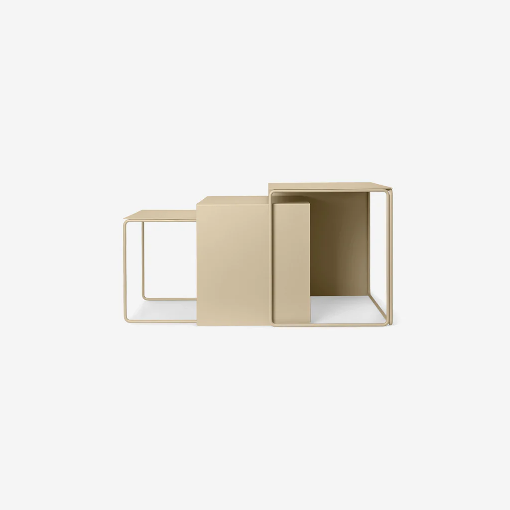 Ferm Living Cluster Nesting Tables Set Cashmere