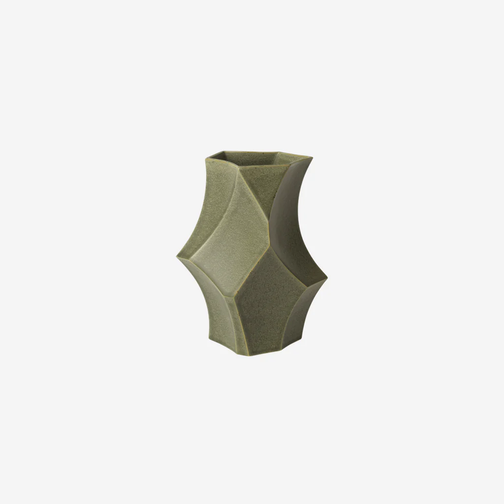 Ferm Living Cueva Vase Sage Small
