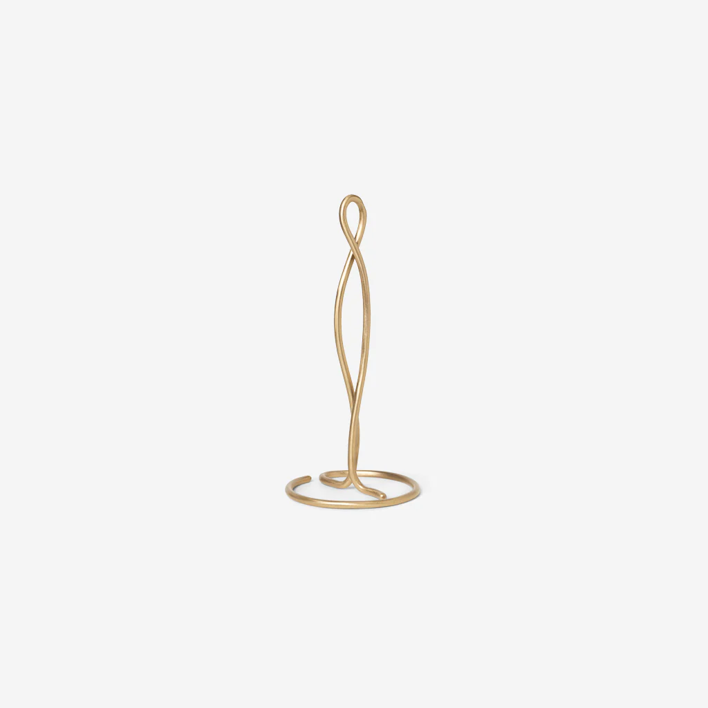 Ferm Living Curvature Paper Towel Holder Brass