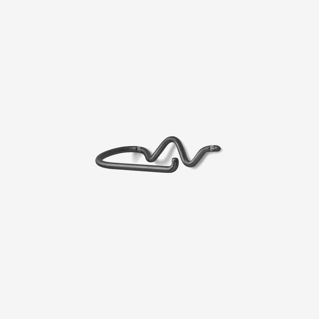 Ferm Living Curvature Toilet Paper Holder Black Brass