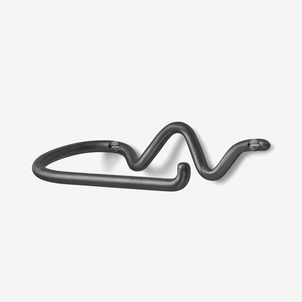 Ferm Living Curvature Toilet Paper Holder Black Brass - Image 3