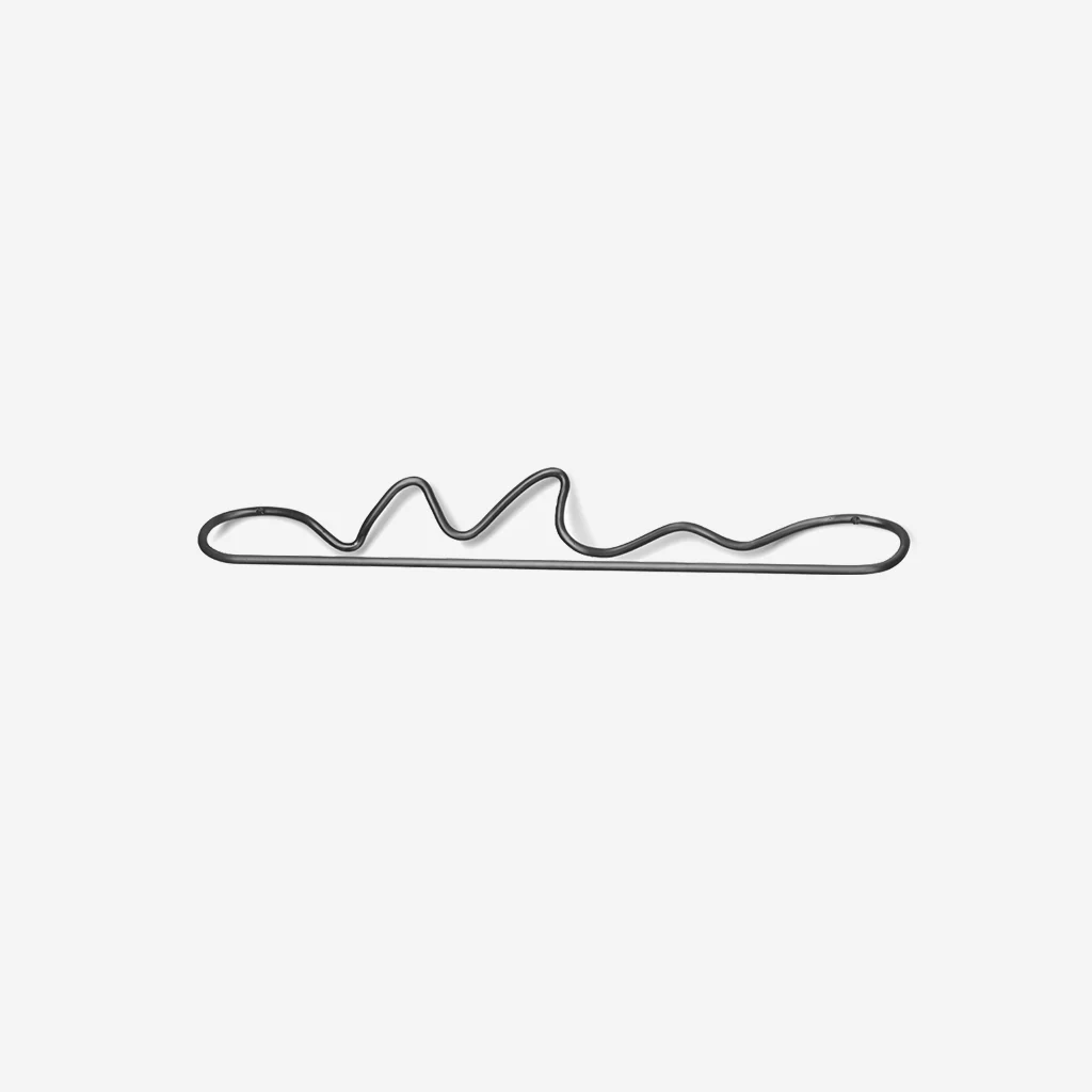 Ferm Living Curvature Towel Hanger Black Brass