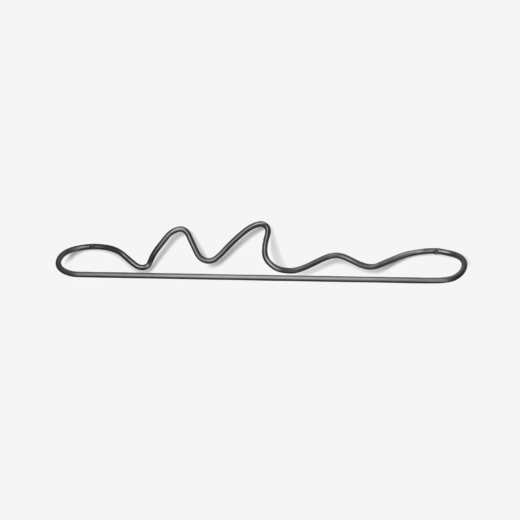 Ferm Living Curvature Towel Hanger Black Brass - Image 3