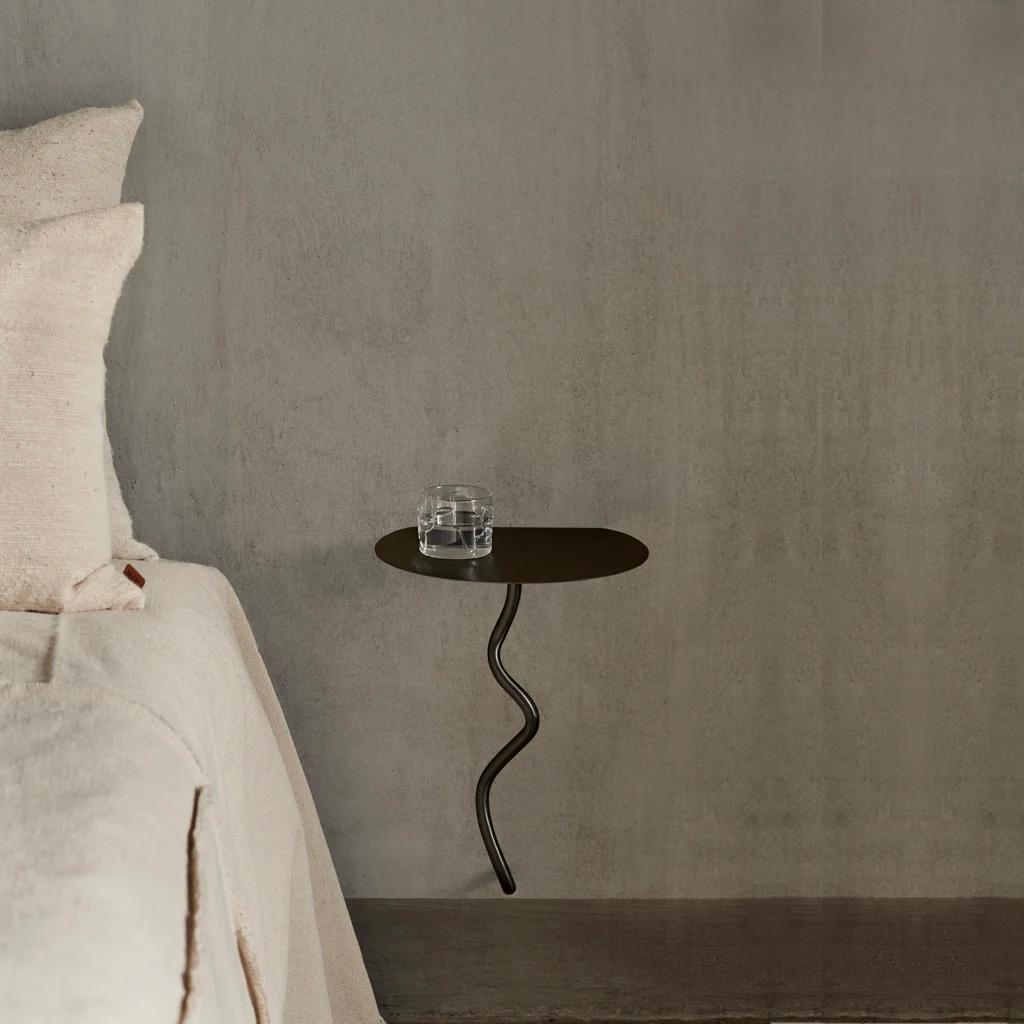 Ferm Living Curvature Wall Table Black Brass - Image 2