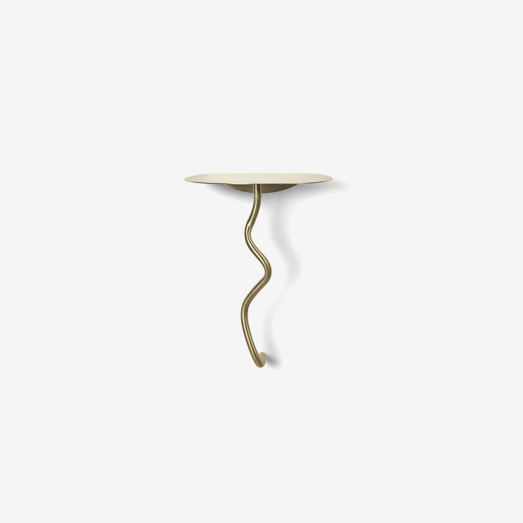 Ferm Living Curvature Wall Table Brass