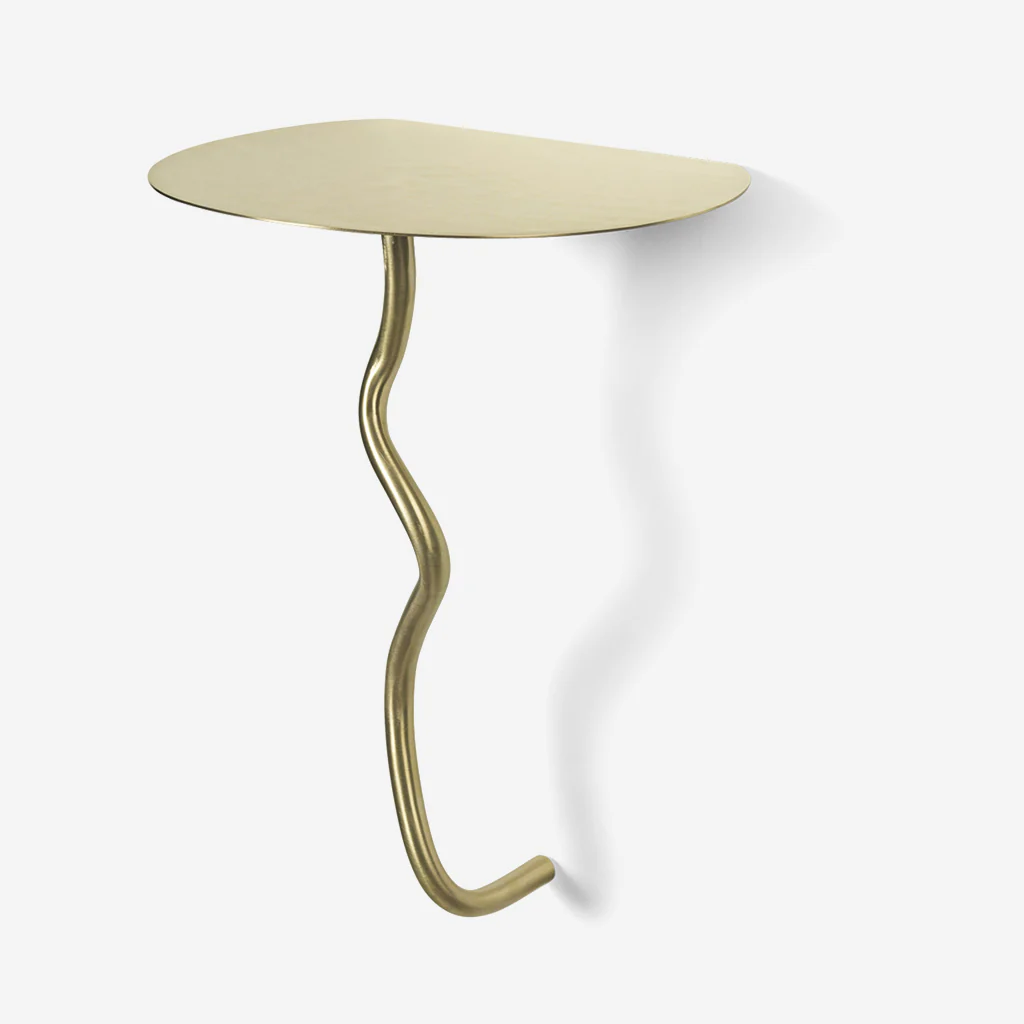 Ferm Living Curvature Wall Table Brass - Image 4
