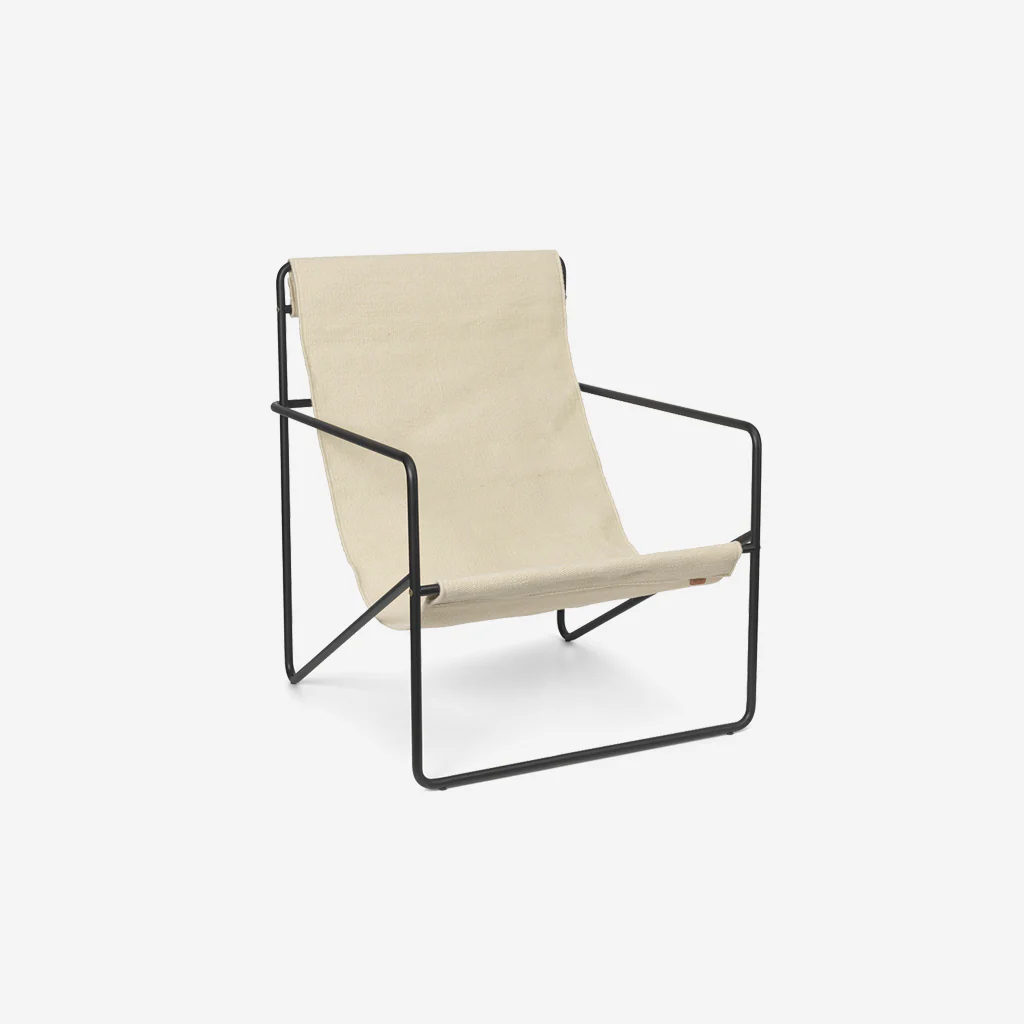 Ferm Living Desert Lounge Chair Black Cloud