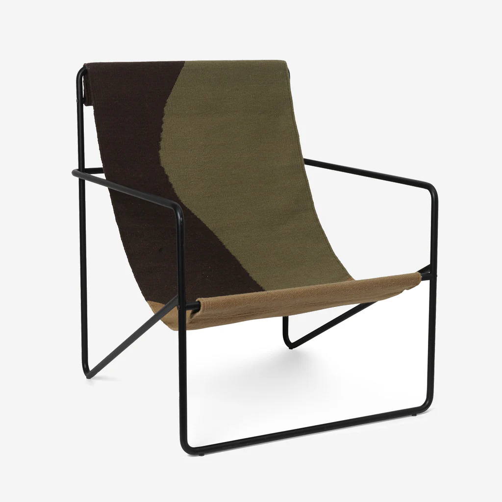 Ferm Living Desert Lounge Chair Black / Dune - Image 4