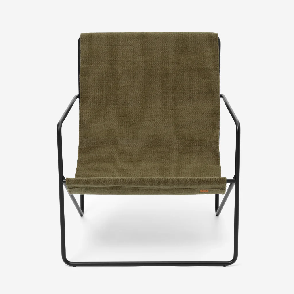 Ferm Living Desert Lounge Chair Black / Olive - Image 3
