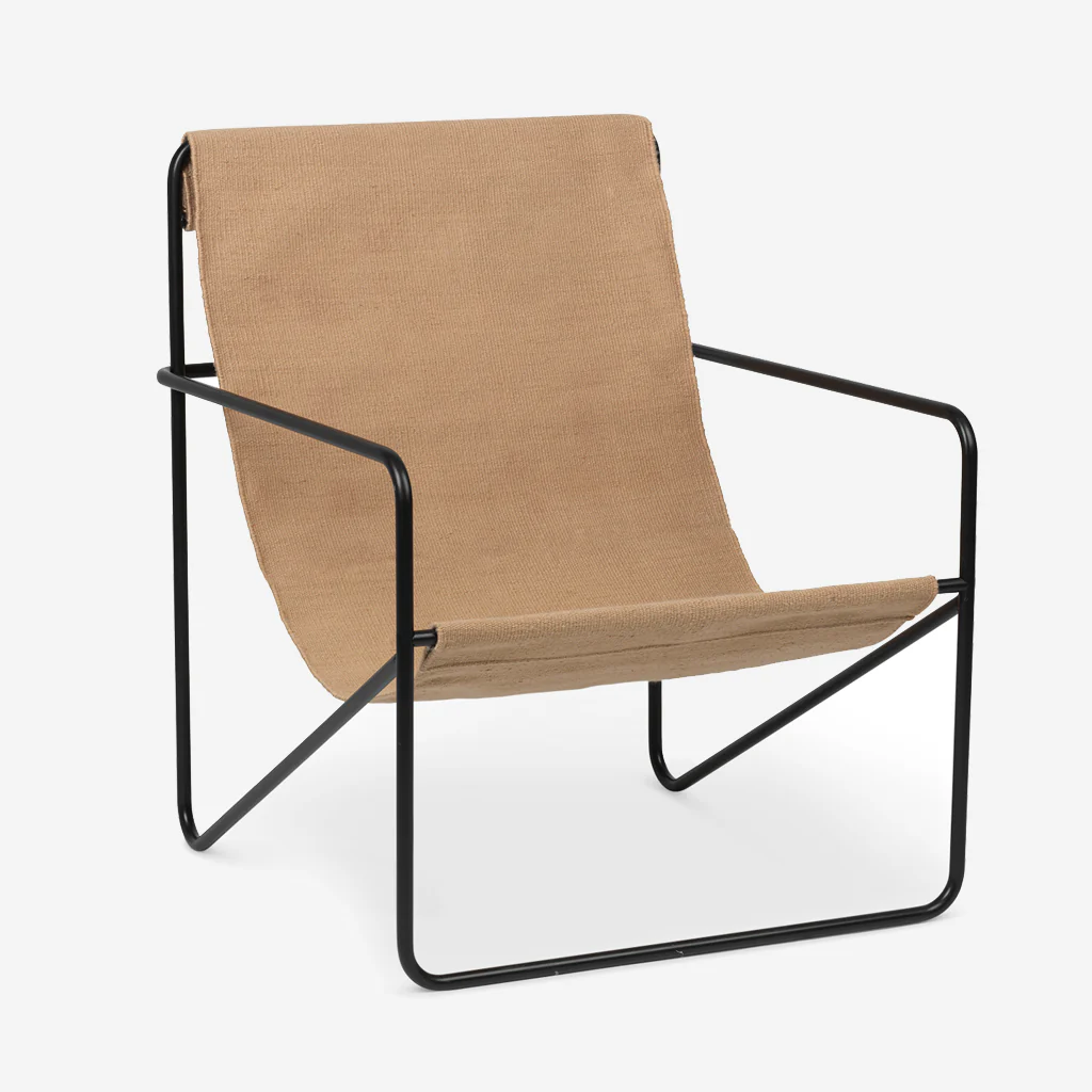 Ferm Living Desert Lounge Chair Black / Sand - Image 3