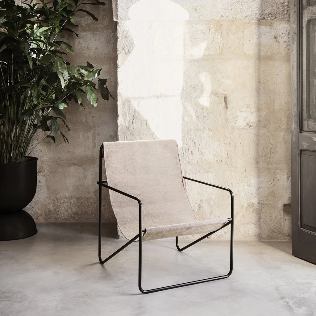 Ferm Living Desert Lounge Chair Black / Sand - Image 8