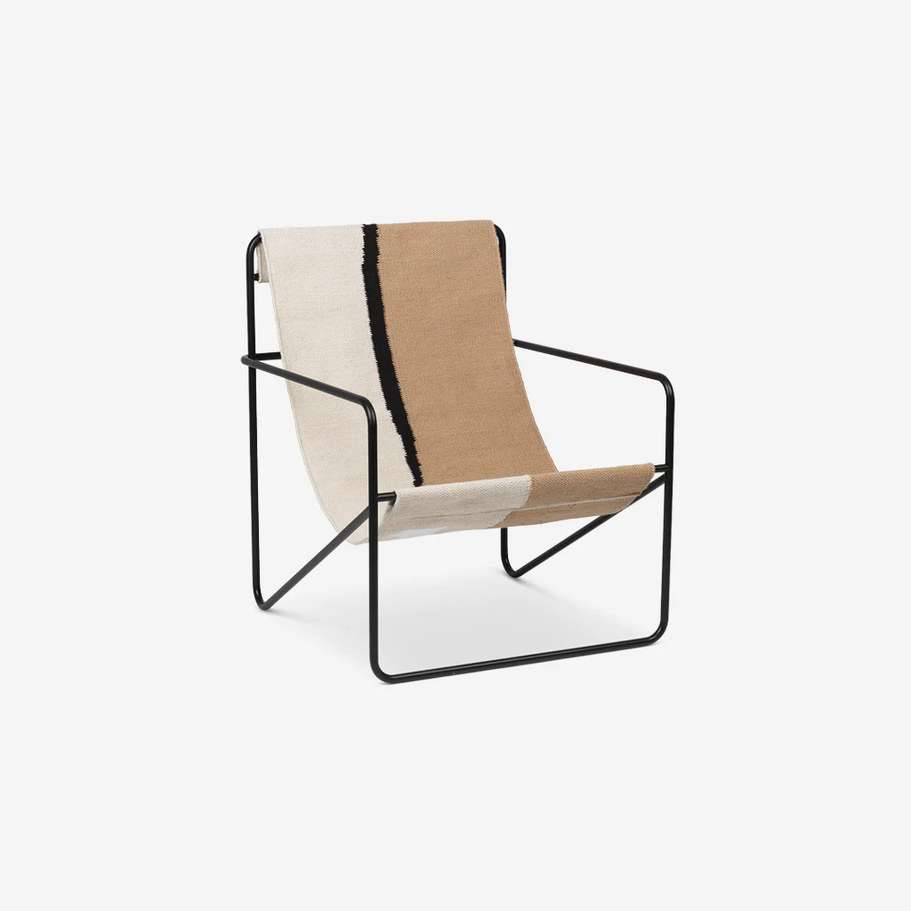 Ferm Living Desert Lounge Chair Black / Soil