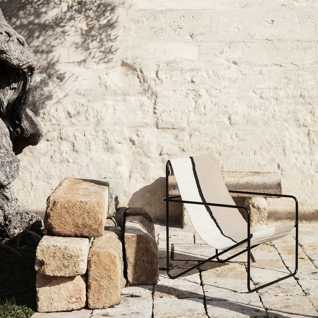 Ferm Living Desert Lounge Chair Black / Soil - Image 2