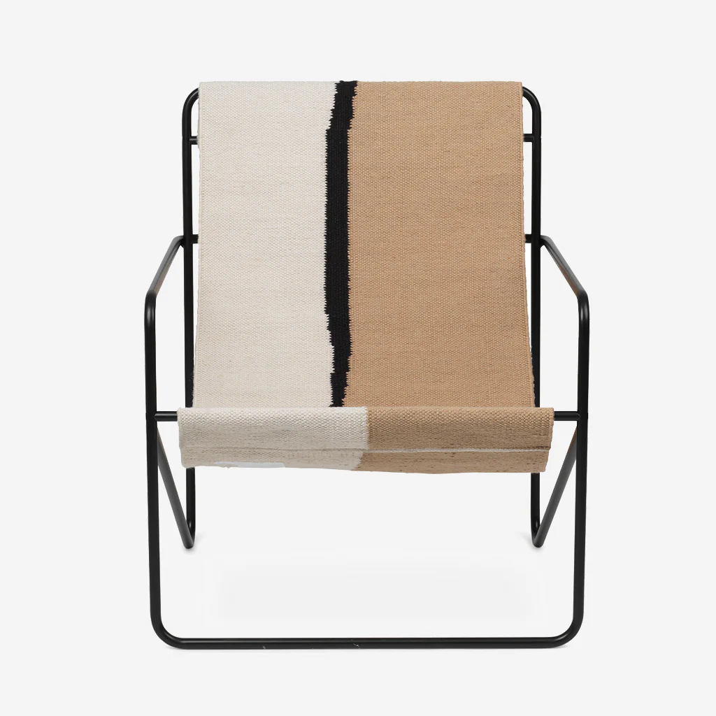 Ferm Living Desert Lounge Chair Black / Soil - Image 4