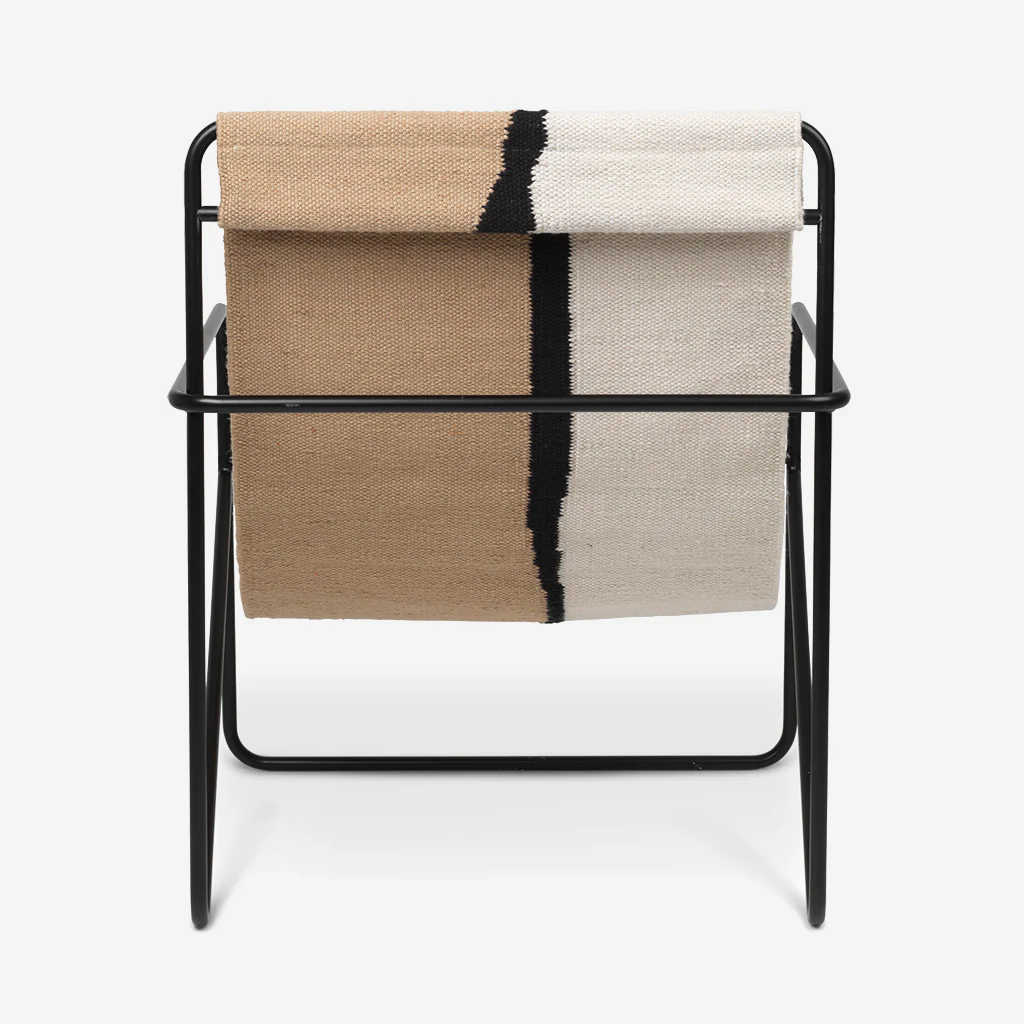 Ferm Living Desert Lounge Chair Black / Soil - Image 5