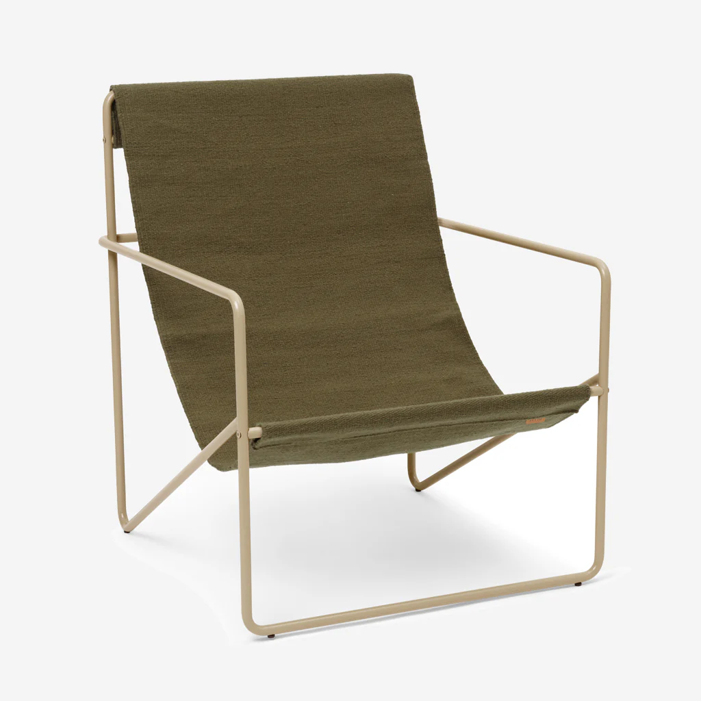 Ferm Living Desert Lounge Chair Cashmere / Olive - Image 3