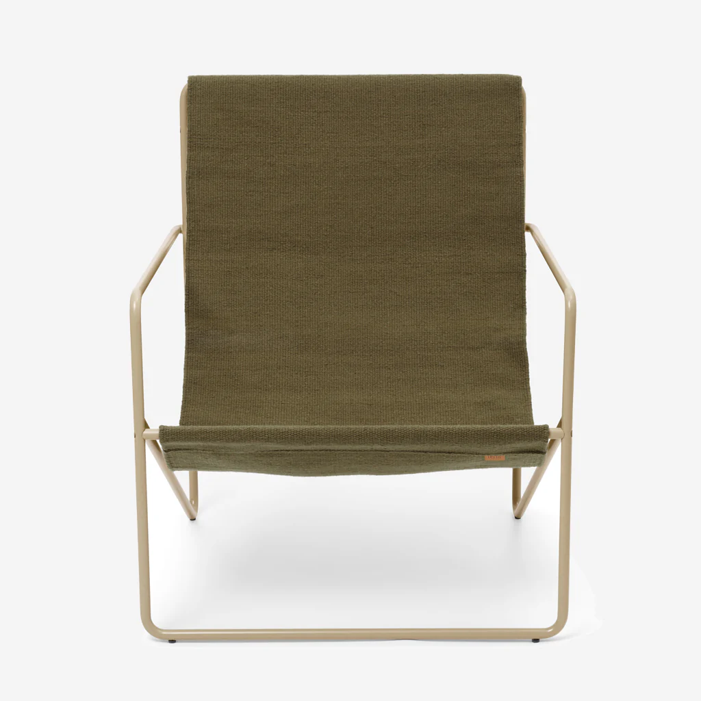 Ferm Living Desert Lounge Chair Cashmere / Olive - Image 4