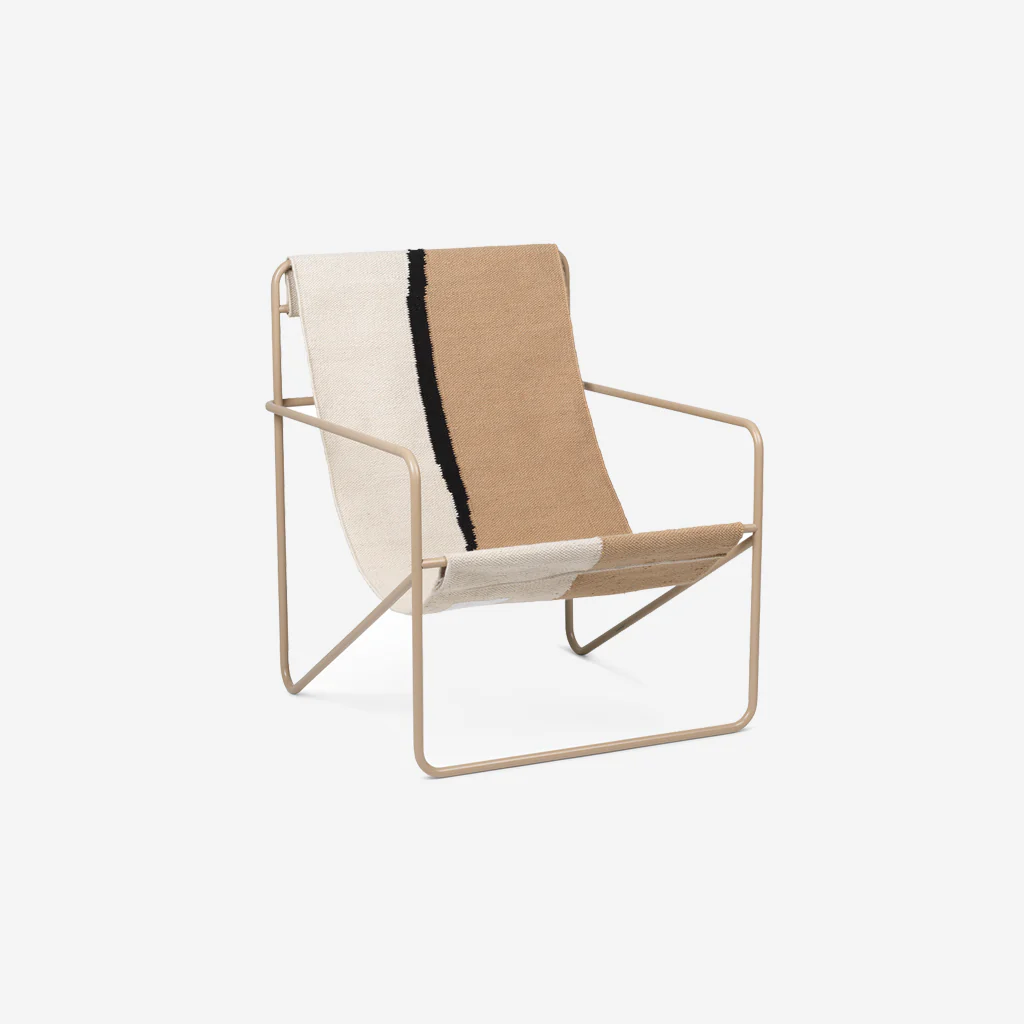 Ferm Living Desert Lounge Chair Cashmere / Soil