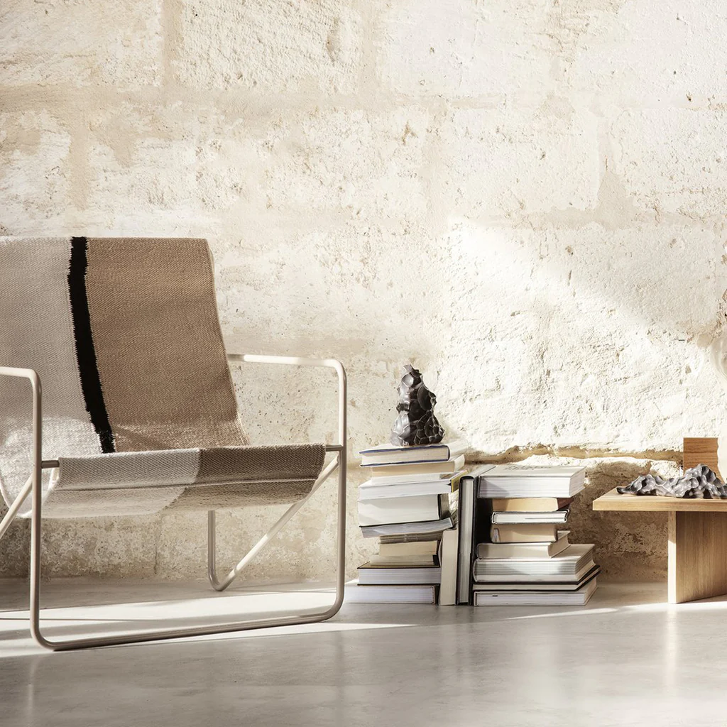 Ferm Living Desert Lounge Chair Cashmere / Soil - Image 2